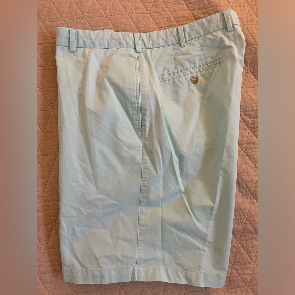 Peter Millar Cotton Poplin Flat Front Solid Print… - image 1